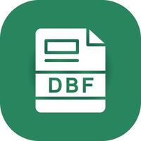 dbf criativo ícone Projeto vetor
