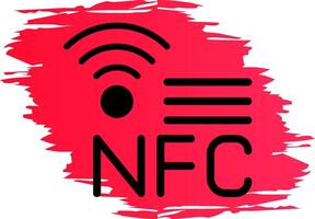 nfc criativo ícone Projeto vetor