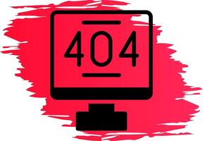 erro 404 criativo ícone Projeto vetor