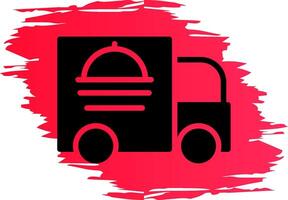 Comida caminhão criativo ícone Projeto vetor