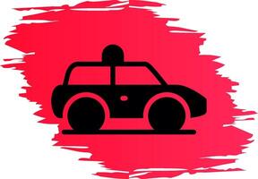 design de ícone criativo de carro de polícia vetor