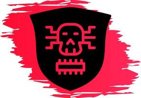 design de ícone criativo de malware vetor