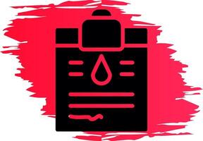 design de ícone criativo de doador de sangue vetor