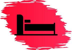 design de ícone criativo de cama vetor