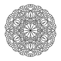 mandala para adulto coloração livro vetor