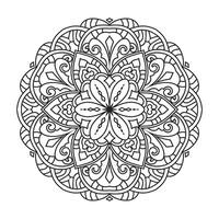 mandala para coloração página vetor