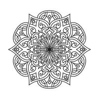 mandala para coloração página vetor