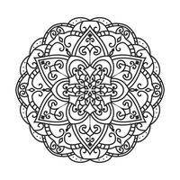 mandala para adulto coloração livro vetor