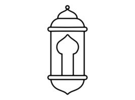 mão desenhado islâmico Ramadhan Mubarak lanterna vetor