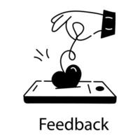 conceitos de feedback da moda vetor