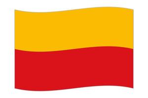 acenando bandeira do departamento do lambayeque, administrativo divisão do Peru. vetor ilustração.
