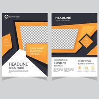 design de capa e modelo de capa de relatório anual tamanho a4 para design de brochura, revista, pôster, panfleto etc. vetor