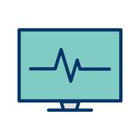 Vector ícone de ECG