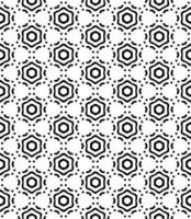 padrão abstrato sem emenda preto e branco. fundo e pano de fundo. design ornamental em tons de cinza. vetor