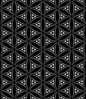 padrão abstrato sem emenda preto e branco. fundo e pano de fundo. design ornamental em tons de cinza. vetor