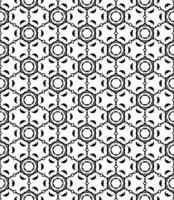 padrão abstrato sem emenda preto e branco. fundo e pano de fundo. design ornamental em tons de cinza. vetor