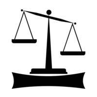 vetor advogado e justiça ou lei logotipo ilustração