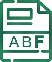 abf criativo ícone Projeto vetor