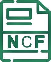 ncf criativo ícone Projeto vetor