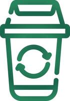 Lixo reciclar criativo ícone Projeto vetor