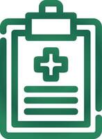 design de ícone criativo de relatório de saúde vetor