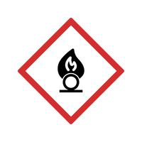 Vector agente oxidante Road Sign Icon