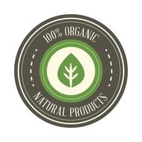 100 produtos naturais orgânicos vetor