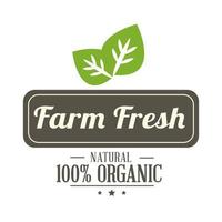 fazenda fresco natural 100 orgânico vetor