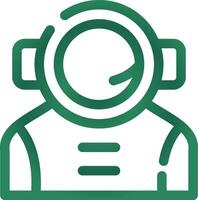 design de ícone criativo de astronauta vetor