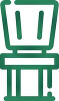 design de ícone criativo de cadeira vetor