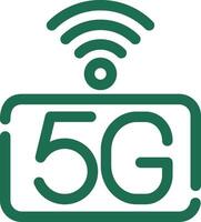 5g rede criativo ícone Projeto vetor