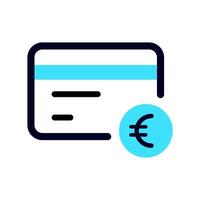 cartão Forma de pagamento e transação ícone vetor