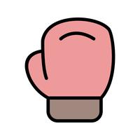 Ilustração em vetor de ícone de boxe