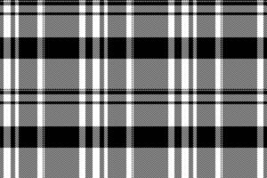 tecido têxtil xadrez fundo, francês tartan vetor tecido. travesseiro desatado Verifica padronizar textura dentro Preto e branco cores.