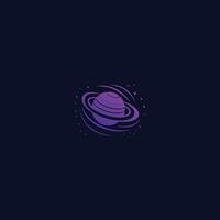 ai gerado galáxia logotipo com criativo moderno conceito logo.planeta órbitas dentro volta ícone conceito a partir de espaço exploração, astrologia. vetor. vetor