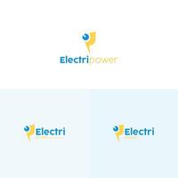 elétrico poder o negócio logotipo Projeto vetor