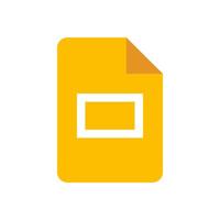 Google slides logotipo, ícone vetor