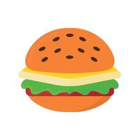 hamburguer mão desenhado ícone clipart avatar logótipo isolado vetor ilustração