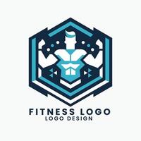 Academia ginástica musculação Academia equipamento logotipo Projeto vetor modelo