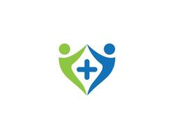 médico saúde ícone logotipo Projeto vetor modelo.