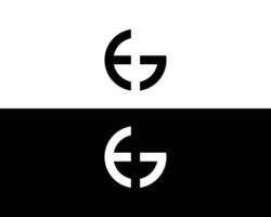 carta por exemplo ou ge logotipo Projeto vetor modelo.