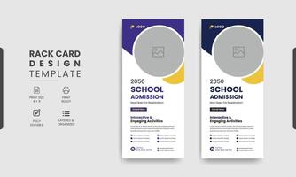 escola Educação prateleira cartão Projeto modelo para crianças vetor
