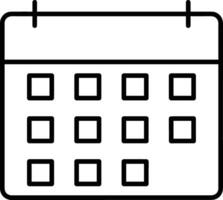 calendário cronograma ícone símbolo vetor imagem. ilustração do a moderno compromisso lembrete agenda símbolo gráfico Projeto imagem