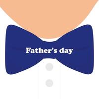 uma bandeira modelo para pai s dia com uma arco gravata. uma cumprimento cartão para meu pai. vetor ilustração