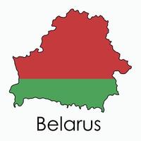 esboço desenhando do bielorrússia bandeira mapa. vetor