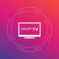 ícone de smart tv, sinal vetorial vetor