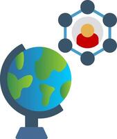 social Ciência plano gradiente ícone vetor