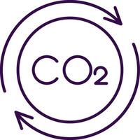 carbono ciclo preenchidas ícone vetor