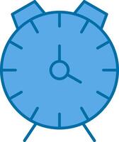 alarme relógio preenchidas azul ícone vetor