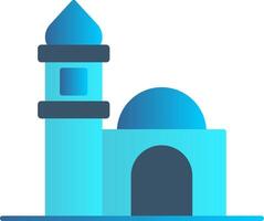 mesquita plano gradiente ícone vetor